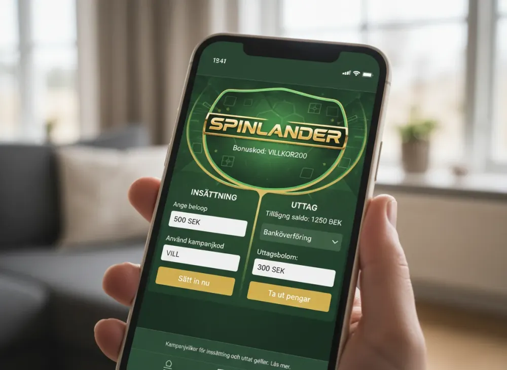 Spinlander promo code villkor för insättning och uttag