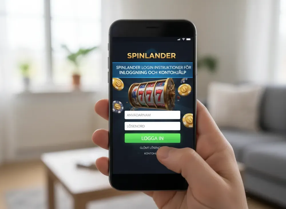 Spinlander login instruktioner för inloggning och kontohjälp